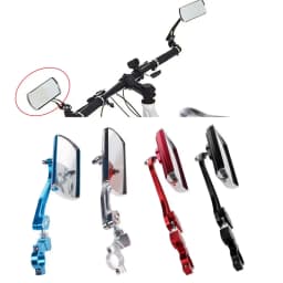 360° Flexible Adjustable Cycling Rotate Aluminium Alloy Handlebar Bicycle Mirror Motorcycle Looking Glass MTB Bike Rearview