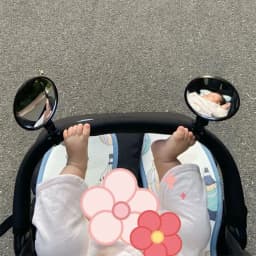 2-Piece Set Baby Stroller Rearview Mirror - Universal Fit, No Installation Required, Baby Walker Safety Accessory Compact Design