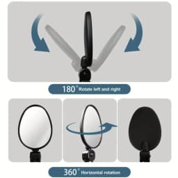 1/3/5PCS Bicycle Rearview Mirror 360 Degree Adjustable Rotatable Universal Cycling Handlebar Rear View Mirrors for MTB Road Bike