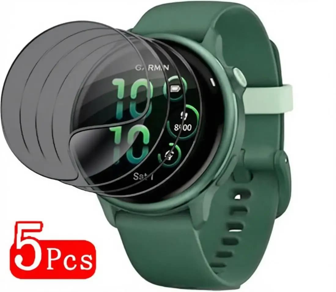 1-5Pcs Privacy Hydrogel Film for Garmin Watch Vivoactive 6 5 4 4s 3 Screen Protector Not Glass For Venu 3 3s 2 2s Anti-spy Film