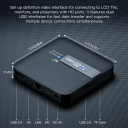 TOPSION H20PRO Smart TV Box Android 14.0 With Voice Assistant 2.4&5G Wifi 4K 6K HD Video 1080P Media Player Set Top Box