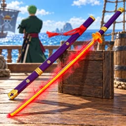 40inch Bleach Kuchiki Rukia Katana Sword LED Mist Original Vapour Sabre Wood Vapor Schwert Cosplay Accessories Prop Toy Gift