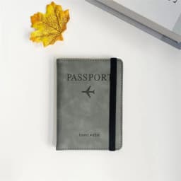 Vintage RFID Passport Cover for Women & Men - Multi-Function PU Leather Wallet Case with ID/Bank Card Slots, Travel Accessory