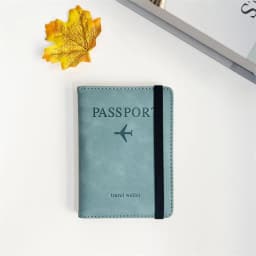 Vintage RFID Passport Cover for Women & Men - Multi-Function PU Leather Wallet Case with ID/Bank Card Slots, Travel Accessory