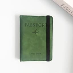 Vintage RFID Passport Cover for Women & Men - Multi-Function PU Leather Wallet Case with ID/Bank Card Slots, Travel Accessory