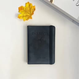 Vintage RFID Passport Cover for Women & Men - Multi-Function PU Leather Wallet Case with ID/Bank Card Slots, Travel Accessory