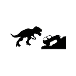 Car Sticker For Jeep T-rex Tyrannosaurus Rex Decals Dinosaur Vinyl Sticker For Jeep Car Window Laptop Decoration