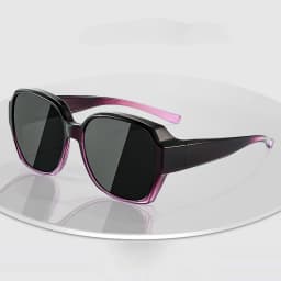 Fashion Round Polarized Sunglasses Cover Over Myopia Prescription Glasses Portable Men Women Vintage Fishing Driving Eyewear