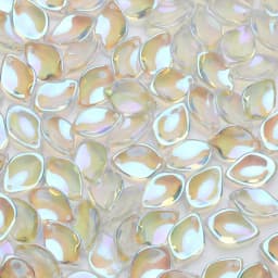 20pcs Lily Petals Beads AB Color Glass Beads for Jewelry Making Handmade DIY Accessories Glaze Beads 12x19mm