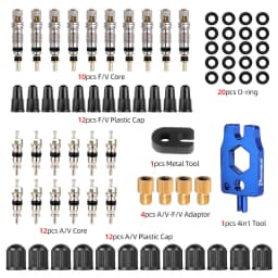 Deemount Presta Valve Core Brass FV Nozzle Replacement MTB Road Bike Tubeless Service Parts Alloy Remover Tool O-Ring Optional