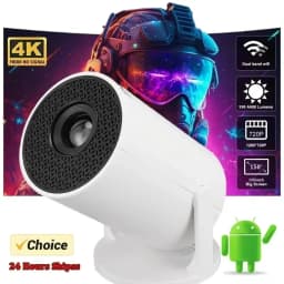 New Projector HY300 4K Android 11 Wifi6 290ANSI Allwinner H713 BT5.0 1080P 1280*720P Cinema Outdoor Portable Projetors
