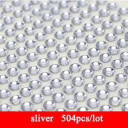 504/900Pcs 4/6mm Self Adhesive Rhinestones Acrylic Rhinestone Stickers DIY Decal Scrapbooking Stickers Kids Rhinestones Applique