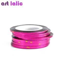 10 Rolls Nail Art Striping Tapes, Nail Liner Stickers, Nail Decals, 1mm Adhesive Stickers for Nail Tips Styling