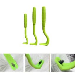 3pcs Remover Tweezer Tick Flea Remover Hook Tick Pull Pet Cat Dog Tick Clamp Accessories Pet Mite Flea Extractor Dog Accessory