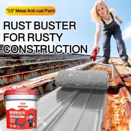 No Grinding Rust Converter Anti-Rust Paint Water-Based Anti-Corrosion Metal Paint for Indoor OutdoorDoor Window Fence Refurbish