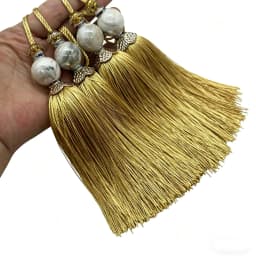4 Pcs Key tassels Hanging Tassels Handmade Soft Craft Tassels with Loops for Home Decor, DIY, Bookmarks