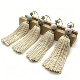 4 Pcs Key tassels Hanging Tassels Handmade Soft Craft Tassels with Loops for Home Decor, DIY, Bookmarks