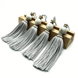 4 Pcs Key tassels Hanging Tassels Handmade Soft Craft Tassels with Loops for Home Decor, DIY, Bookmarks