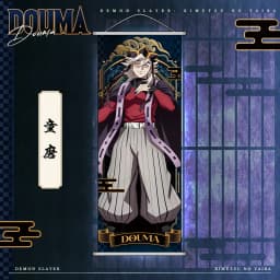 Demon Slayer Wall Scroll Cartoon Akaza Poster Wall Decoration Long Scroll Style Anime Merchandise Holiday Gift Trendy Toy