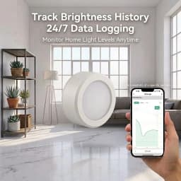 Tuya ZigBee Smart Light Sensor Luminance Illumination Brightness Detector Battery Operated Support Home Assistant Zigbee2mqtt