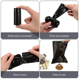 1200PCS New Rolled Dog Poop Bag Biodegradable Thickened Pet Outdoor Cleaning Poop Bag with Breakpoint Dog Cat Poop Scoop Bag
