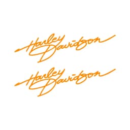 Harley Davidson Signature Motorcycle Personalized Creative Helmet Stickers Fuel Tank Retro Decoration English Stickers Accessory