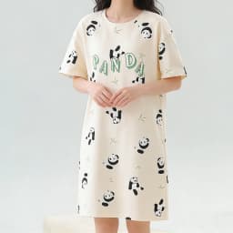 Summer Thin Short Sleeve Loose Women's Nightgown Cartoon plus Size Comfortable Home Clothes Casual Wear round Neck Pullover