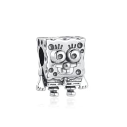 SpongeBob Square Patrick Star 925 Sterling Silver Charm Bead Fit Original Bracelet Keychain Necklace Diy Jewelry Accessories