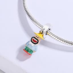 SpongeBob Square Patrick Star 925 Sterling Silver Charm Bead Fit Original Bracelet Keychain Necklace Diy Jewelry Accessories