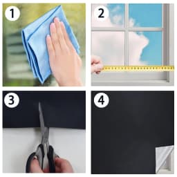100% Blackout Window Cover Darkest Light Block Black Privacy Film Anti Look House Home Tint Glass Cloth Portable Curtain Bedroom