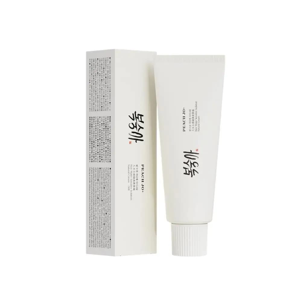 Korean Rice Extract Sunscreen Cream SPF50+ – Hydrating Moisturizing Tone-Up Primer, Lightweight Concealer, Even Skin Tone