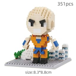 Hot 16 Style Anime Mini Model Dragon Ball Son-Goku Uub 3D DlYassembly Modeling Educational Toy Desk Figure