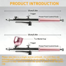 0.3mm Nozzle Portable Single-Action Airbrush Pen – Easy to Use, Versatile Spray Gun for Nail Art, Model Painting and Crafts