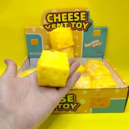 & Cheese Squishy Toy Simulation Cheese Squeeze Toy Soft Cute Decompressing Pinching Cheese Sticky Slow Rebound for Adults Toy