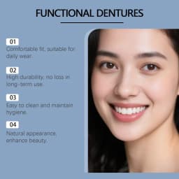 New Silicone Fake Teeth Temporary Denture Upper Lower Jaw Realistic Decorative Teeth To Fill Gaps Orthodontic False Teeth Kit