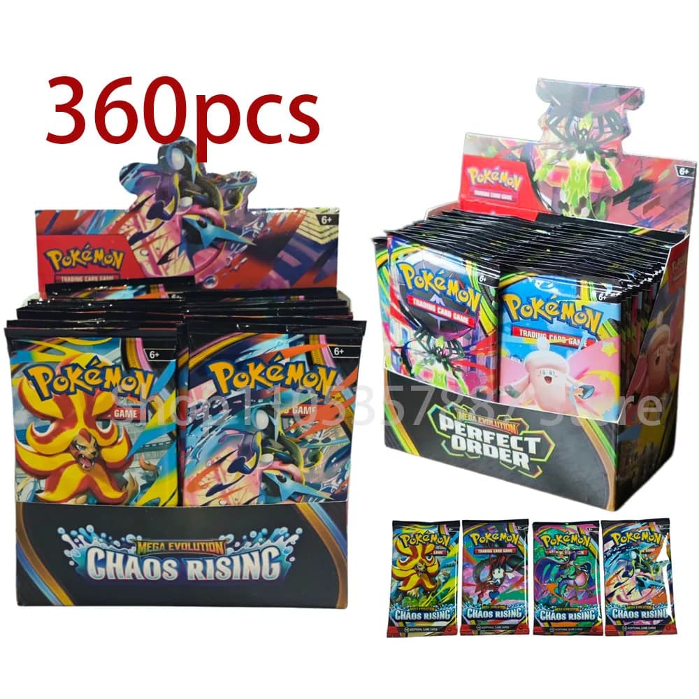 pokémon TCG Booster Box Mega Evolution CHAOS RISINC Ascended Heroes English Version Rare Trading Cards for Collection Gift