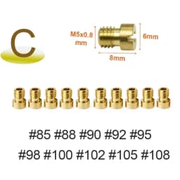 40/20/10PCS Motorcycle Carburetor Main Pilot Jets for PWK CVK PE Keihin GY6 Scooter ATV Dirt Bike Repair Kit