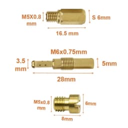 40/20/10PCS Motorcycle Carburetor Main Pilot Jets for PWK CVK PE Keihin GY6 Scooter ATV Dirt Bike Repair Kit