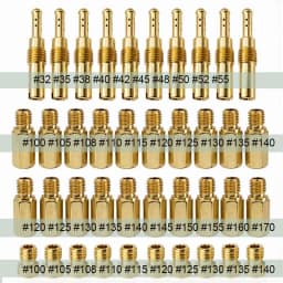 40/20/10PCS Motorcycle Carburetor Main Pilot Jets for PWK CVK PE Keihin GY6 Scooter ATV Dirt Bike Repair Kit