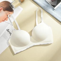 FINETOO Thickened Push-Up Bra for Women No Steel Padded Brassiere Anti-Sagging Underwear Sexy Backless Gather Bralette Lingerie