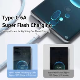 USB C Cable to USB C 100W Fast Charging Charger Cable Supports Fast Charging For Iphone 16 15 Samsung Xiaomi Huawei