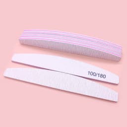 Professional Nail Files 100/180 Grit Nail Sanding Boards 10 Pieces of Zebra Double-sided Coarse Nail Files Used for Acrylic Nail