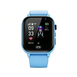 Lenovo New Upgrade 4G Kids Smart Watch GPS Tracker Video Call Sim Card SOS HD Camera Waterproof for Boys Girls with Earphone