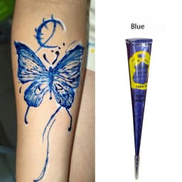 Dark Color Henna Tattoo Paste Hand-drawn Tattoo Paste Temporary Indian Henna Cones For Tattoo Body Special Body Art Paint