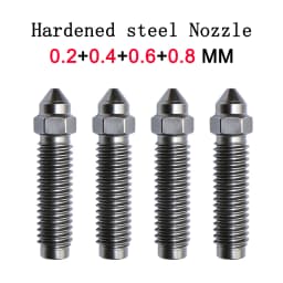 For Elegoo CC Upgrade hotend Assembled Extruder Hotend Kit for Elegoo Centauri Carbon Replaceable Nozzle 0.2/0.4/0.6/0.8 mm