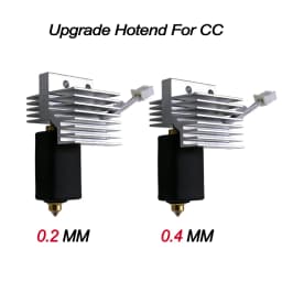 For Elegoo CC Upgrade hotend Assembled Extruder Hotend Kit for Elegoo Centauri Carbon Replaceable Nozzle 0.2/0.4/0.6/0.8 mm