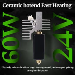 For Elegoo CC Upgrade hotend Assembled Extruder Hotend Kit for Elegoo Centauri Carbon Replaceable Nozzle 0.2/0.4/0.6/0.8 mm