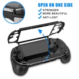 Black White For PS VITA 1000 PSV1000 Game Hand Grip Handle Holder Joypad Stand Case Shell Protect with L2 R2 Trigger Button