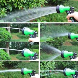 Expandable Magic Hose High Pressure Car Wash 7 Spray Modes Water Gun for Home Garden Plant Watering Flexible Lightweight No Kink