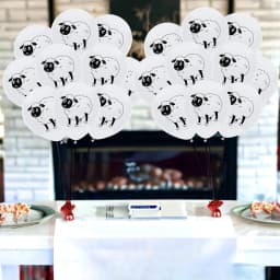 16Pcs printing design sheep balloon party sheep print latex balloon decoration for Feast party decoration for Circular